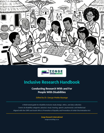 Cover of the Inclusive Research Handbook by Zonge Research International