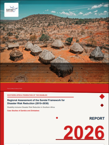 Regional Assessment: Disability-Inclusive Disaster Risk Reduction in Southern Africa